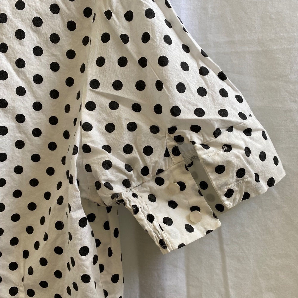 Button-down Polka-Dot Top Size: Large - image 6
